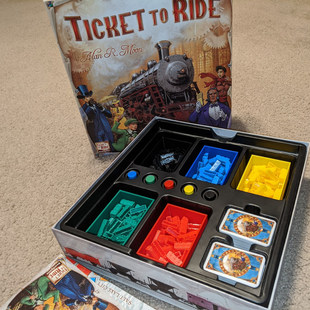 【车票之旅桌游收纳套装】Ticket To Ride Train分类代币整理归纳