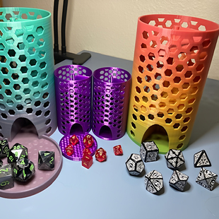 镂空桌游骰子塔Dice Tower简约风色子塔便携配件投盘子跑团筛子塔