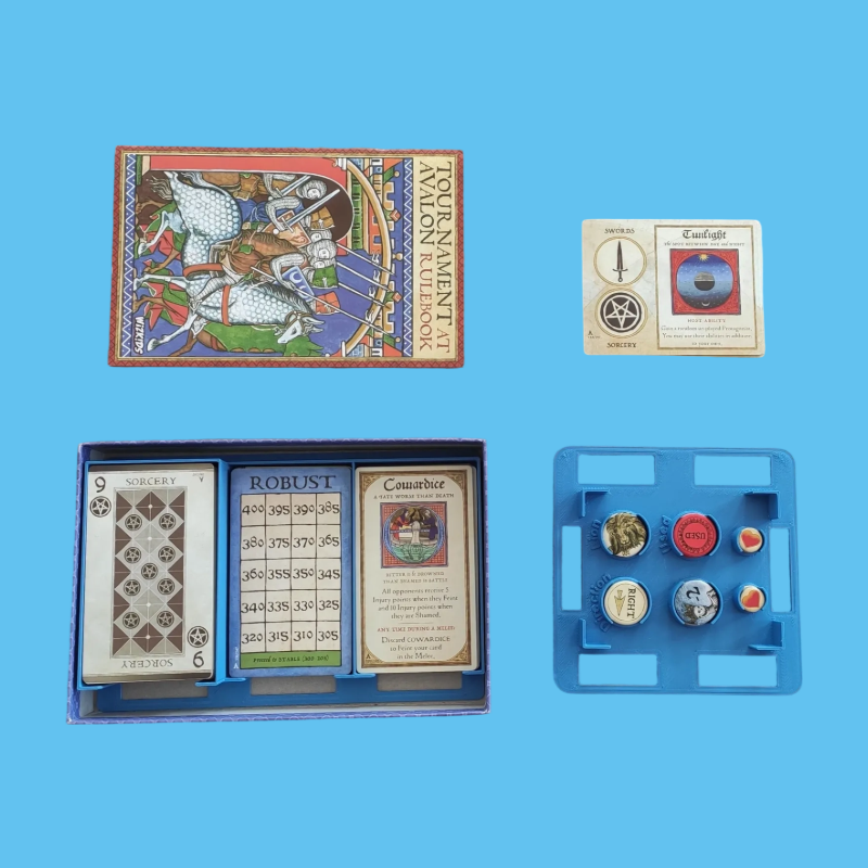 【决战阿瓦隆桌游收纳套装】Tournament at Avalon Box Inlay归纳