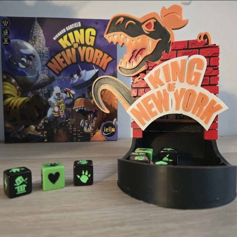 【纽约之王桌游骰子塔】King of NewYork主题色子筛塔Dice Tower