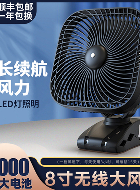 OPOLAR 小型usb风扇大风力超长续航学生宿舍床上台夹式电风扇便携式办公家用静音可充电风扇户外露营车载风扇