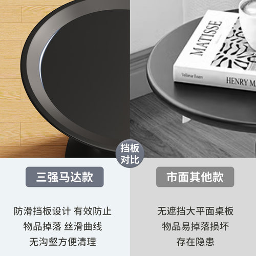 速发轻奢卧室家用铁艺床头柜置物架客厅小边几沙发小边几台小圆桌