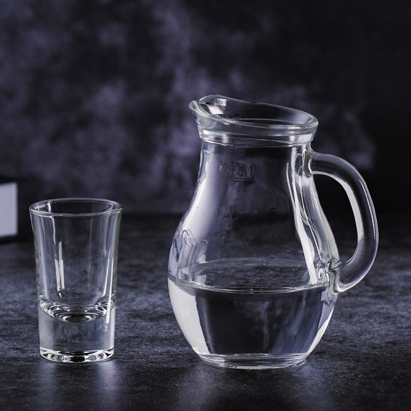 速发玻璃带把分酒酒分酒器饮壶洋酒小扎壶冷水壶创意壶料杯