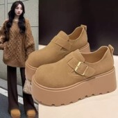 小个子厚底增高勃肯鞋 子 复古百搭一脚蹬博肯单鞋 女2025年春季 新款