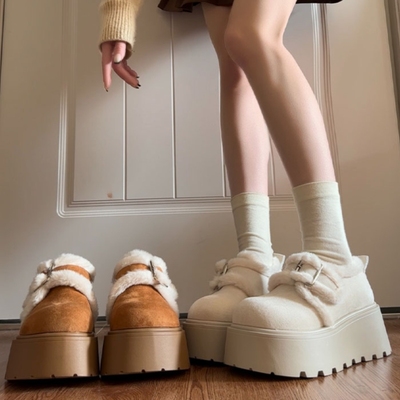 厚底增高雪地靴女外穿