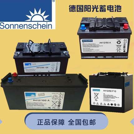 鑫晟12v100ah65ah50ah20进口A412/180/65G6 /50A/32G蓄电