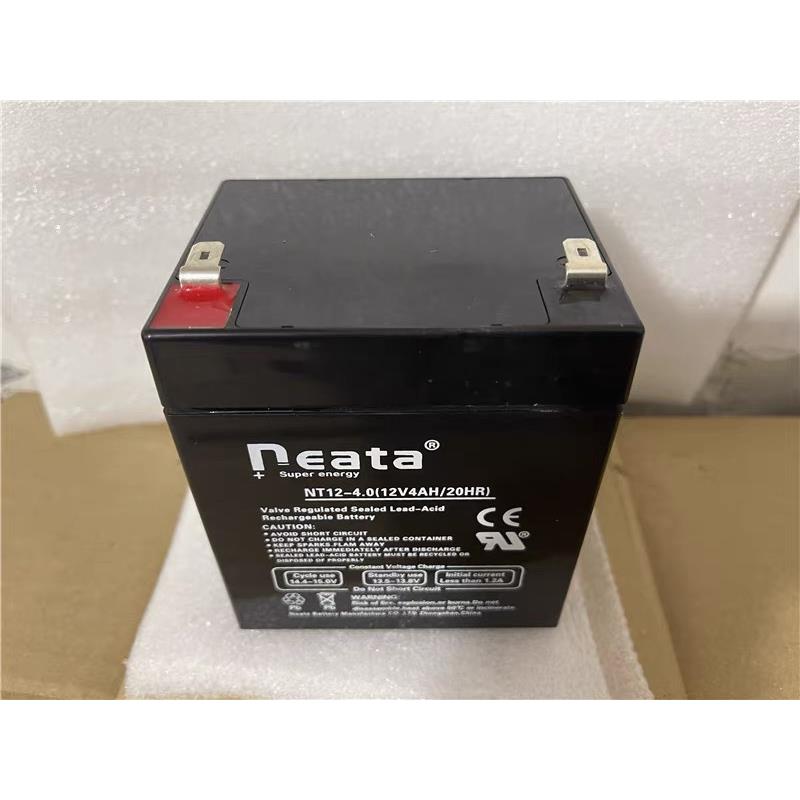 NEATA蓄电池NT12-4铅酸免维护12V4AH卷帘门消防主机电池