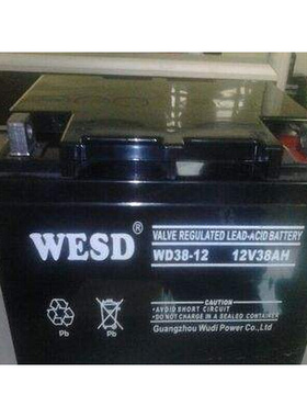 无敌WESD蓄电池WD38-12/12V38AH直流屏UPS/EPS应急电源储能专用