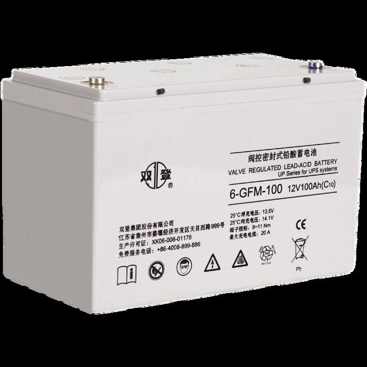 蓄电池6-GFM-100免维护 12v100ah直流屏太阳能用铅酸储能电瓶