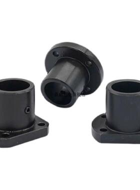 导向轴支座STHRB8钢制轴固定座圆法兰方法兰切边顶丝光轴支撑座