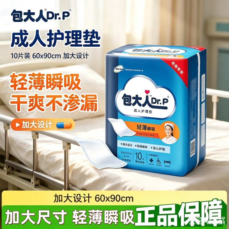 包大人轻薄瞬吸加大护理垫孕产妇老人专用菱形导流防漏干爽隔尿垫