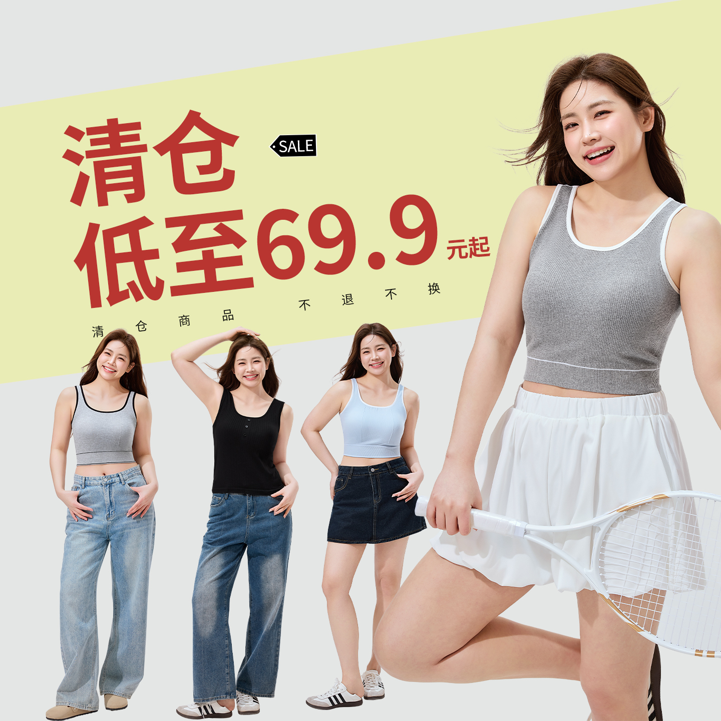 为体贴宽肩带吊带背心女带胸垫夏季胖mm可外穿内搭遮副乳打底上衣