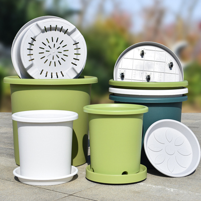 加厚特超大号口径6/7/15/25加仑树脂花盆塑料家用deepot绣球月季