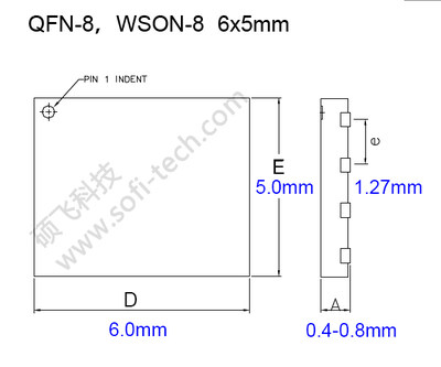 硕飞SP325/328编程器专用烧录座: AM-QFN8-6X5A烧录座(进口座)