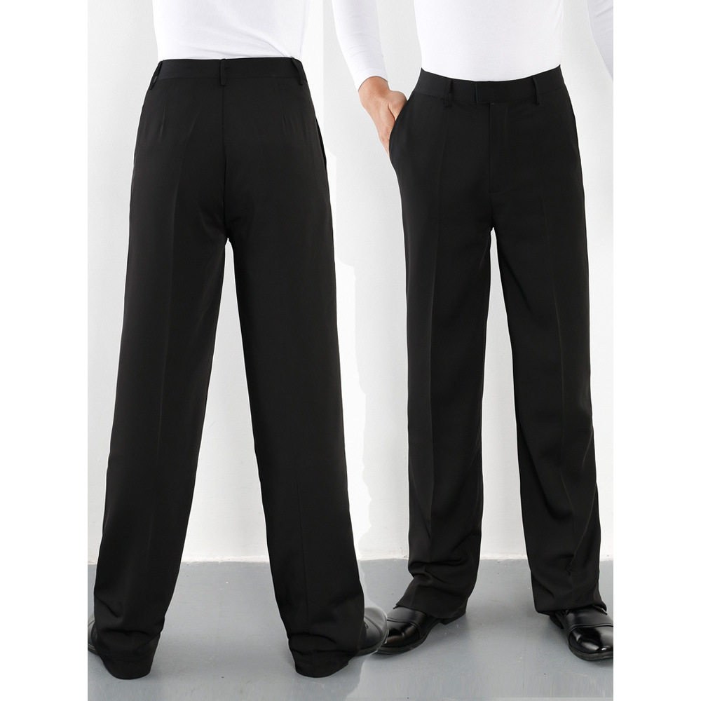 男舞蹈裤拉丁舞裤交谊舞裤国标舞裤裤摩登舞裤比赛表演舞裤