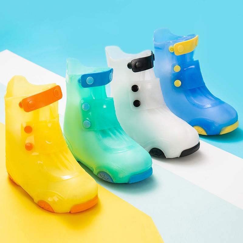 现货速发儿童雨鞋套男童女孩卡通宝宝防水防滑雨靴小孩轻便幼儿园