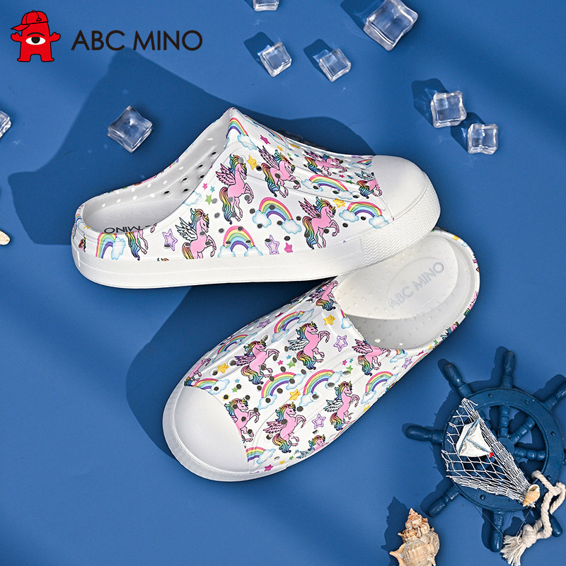 ABCMINO儿童洞洞鞋防滑透气凉拖