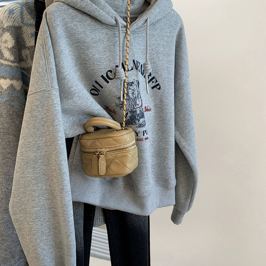 慵懒风秋冬加绒加厚上衣