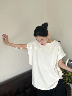 短袖韩版薄款纯色纯棉女