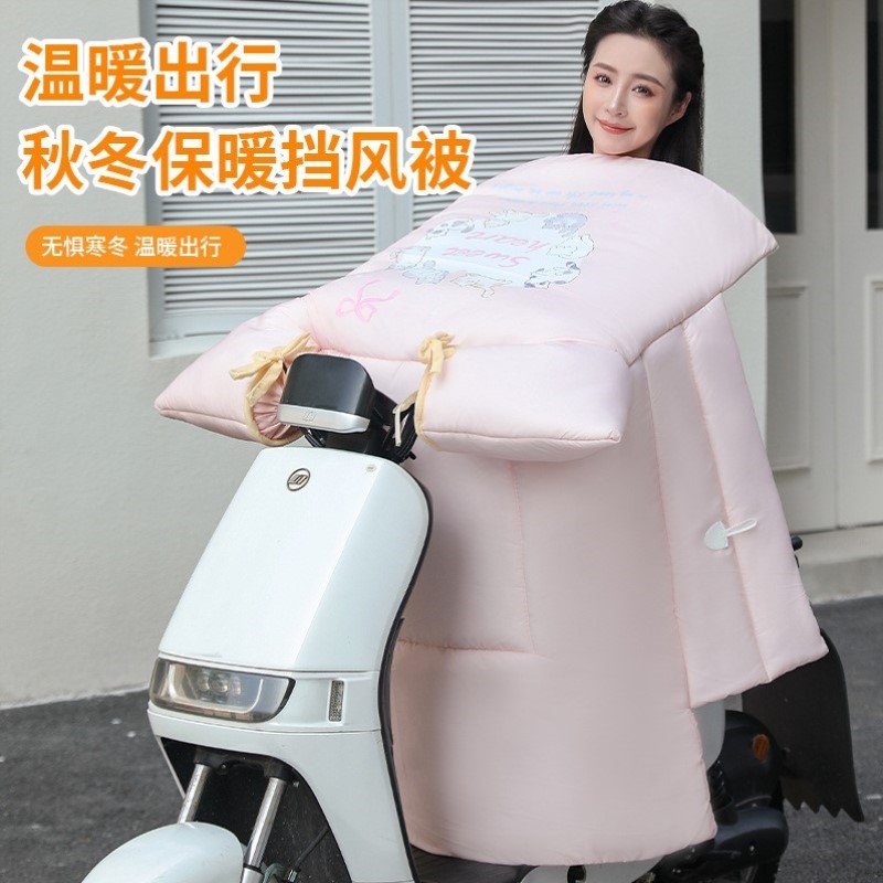 风挡电车通用小型挡风电瓶车冬季防雨新款加绒四季加大被防风加厚