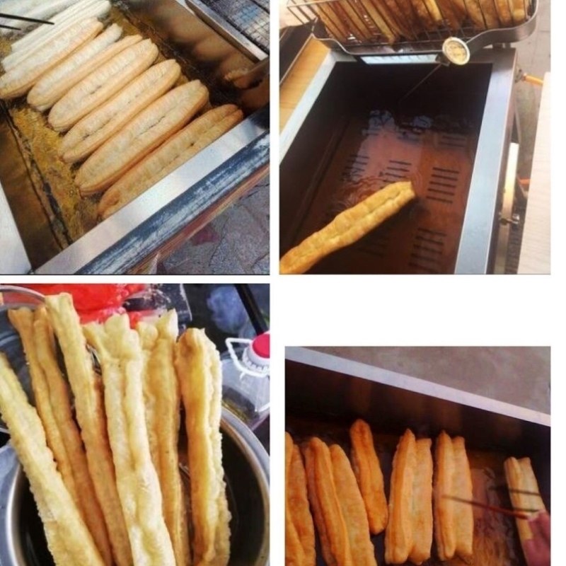 锅炸油条大容量锅燃气商用摆摊炸炉炸油条油炸锅机煤气炸串商用