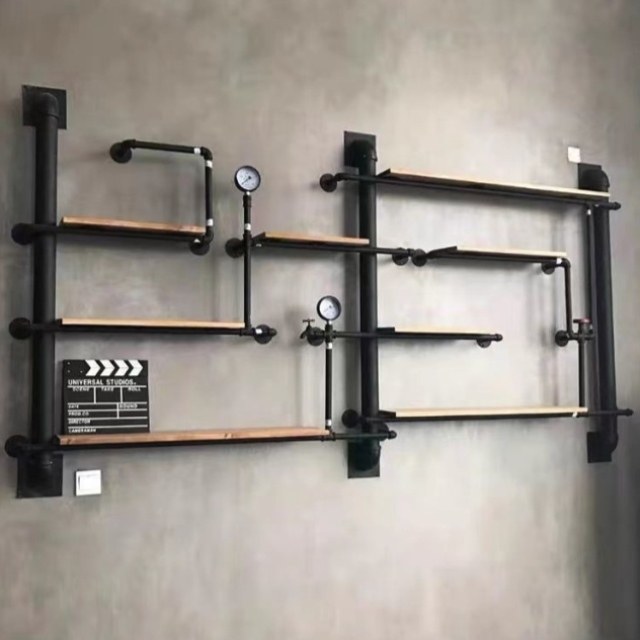 壁挂装饰创意墙上架水管置物架复古风铁艺书架酒架展示架墙面工业,家庭/个人清洁工具,杯刷/瓶刷,淘宝优惠券,粉丝福利购,淘宝优惠卷