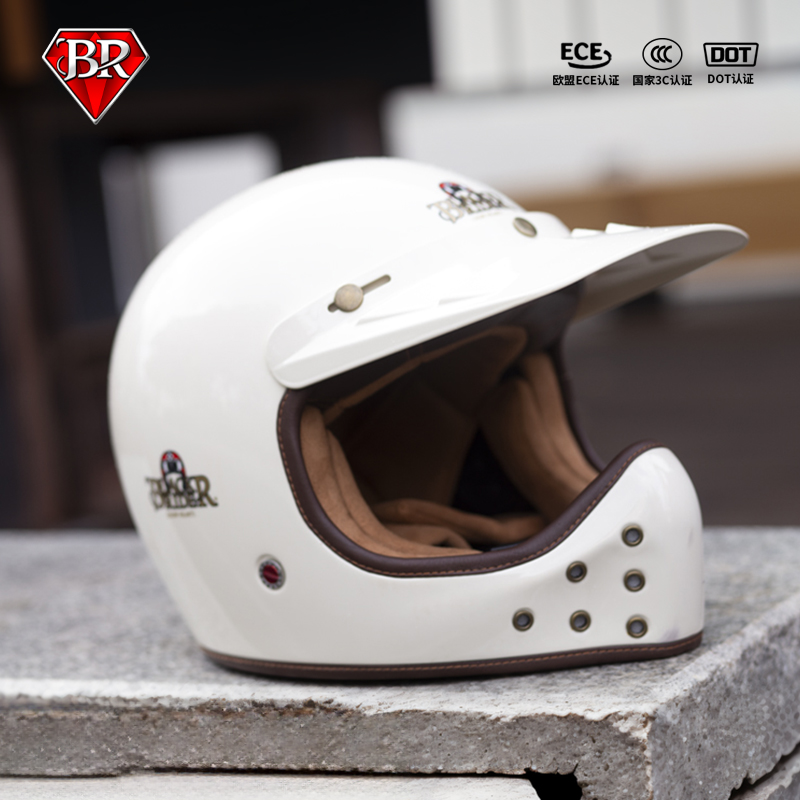 碳纤维摩托车头盔BR四季通用