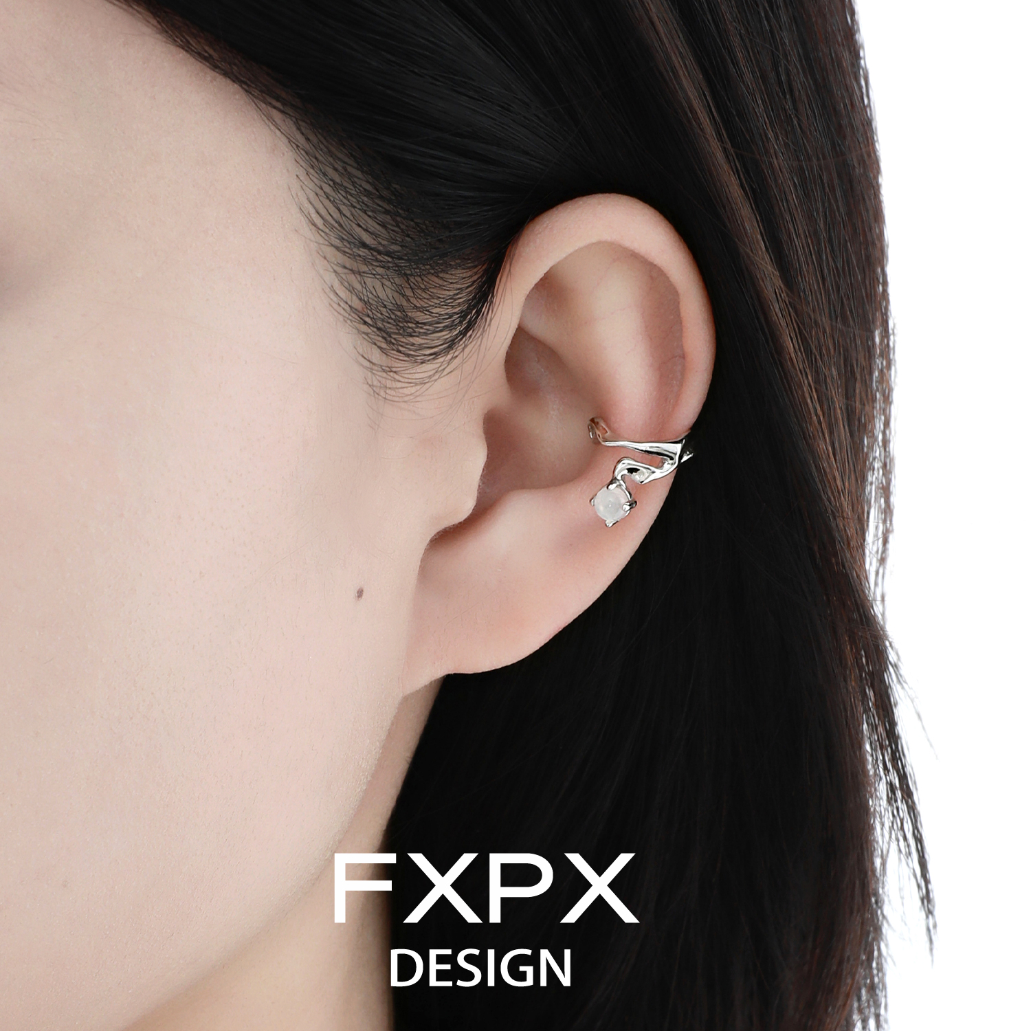 清冷感耳夹女纯银易调节小众设计甜酷耳饰女高级感无耳洞耳骨夹女
