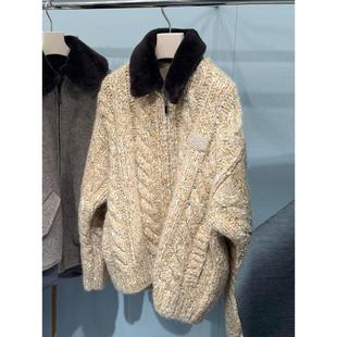 小香风Polo领宽松针织开衫 法式 毛衣外套 25秋冬季 深圳南油高端女装