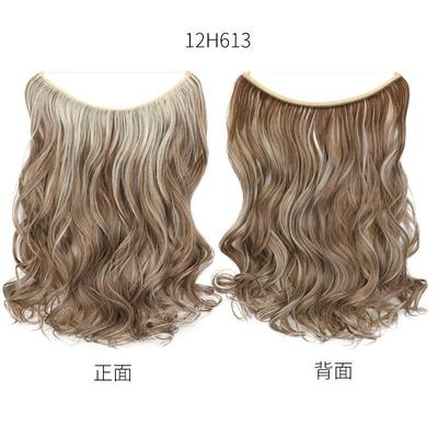 Fishing line hair curtain, long curly hair, seamless hair e