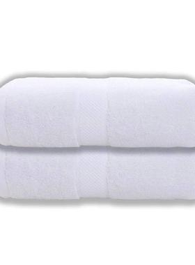 2/4/6pcs Cotton White Face Towels Set Soft Feel Hotel Towel