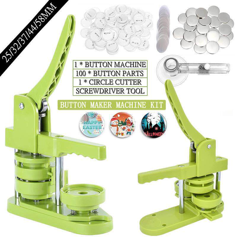 Badge Pin Button Maker Machine DIY 25/32/37/44/58MM Badges S - 实物图
