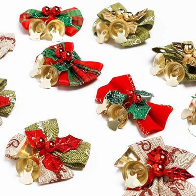 4pcs Christmas box Mini bow tie Christmas DIY Accessories