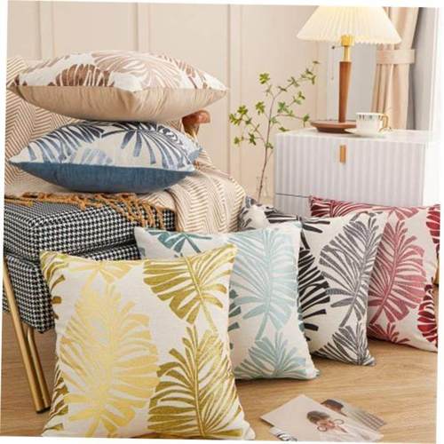 mandala pattern blue polyester throw pillow cushion cover