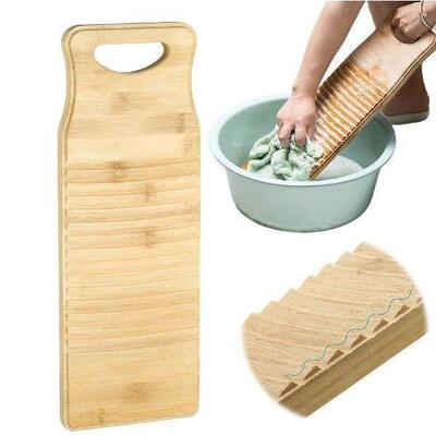 Natural Bamboo Washboard For Laundry Bamboo Hand Washing