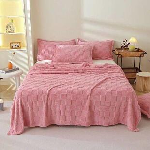 Blanket for Jacquard Fleece Decor Throw Bed Home Couch