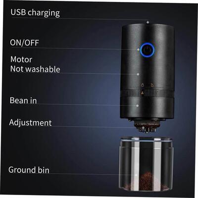 Coffee Bean Grinder Electric Cordless Rechargeable Grinder