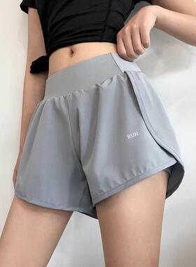 Gym Jogging Running Shorts Yoga Shorts Women High Waist Lift