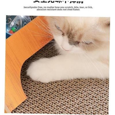 Cat scratch board Corrugated large cat scratch pad bell toy