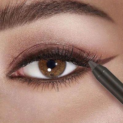 Black Brown Waterproof Eyeliner Pencil Long Lasting Easy To