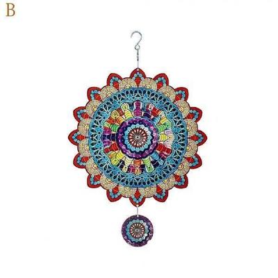 Hanging Wind Spinner Metal Hook Wind Spinner Colorful 3d
