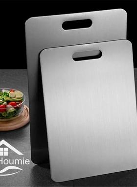 Stainless Steel Cutting Board Home Kitchen Rectangular Chopp