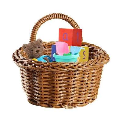 Woven Seagrass Baskets Wall Boho Hangable Organizer Bin