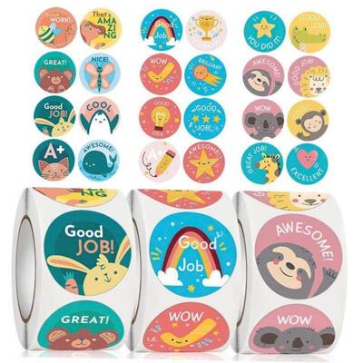 500pcs Star Reward Stickers for Kids School Teacher Supplies