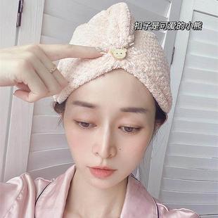 Hair Cap Head Long Towel Dry Curly Wisp ower Microfiber