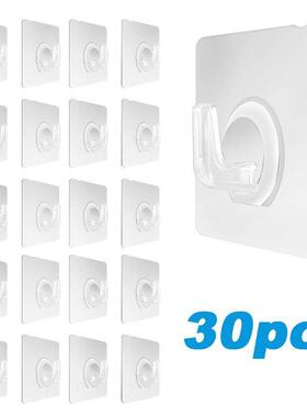 Transparent Wall Hooks Hangers Self Adhesive Door Wall Hange