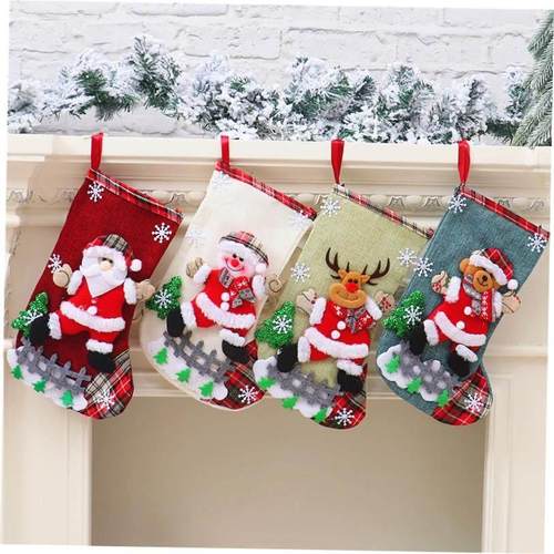 Christmas decoration tree stocking gift bag Candy bag圣诞袜
