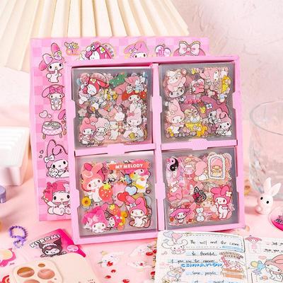50/100pcs Mixed Cartoon Sanrio Stickers Cute Hello Kitty Cin
