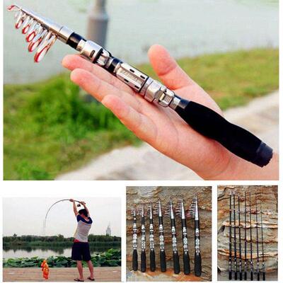 1/1.2/1.5/1.7/1.9/2.1m Telescopic Mini Fishing Rods Super Ha