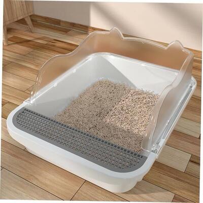 Litter box full semi-enclosed cat toilet litter box anti-odo